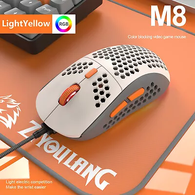 Wired Gaming Mouse Programmable 6400DPI Ultra-light RGB Backlight For PC Xbox • $26.99