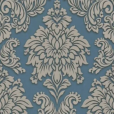 AS Creation Lizzy London Metallic Glitter Damask Wallpaper Luxury Floral Baroque • £17.99