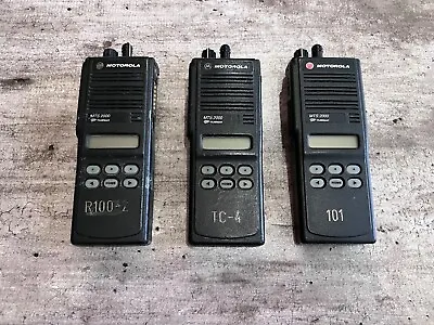 Lot Of 3 Used Motorola MTS2000 UHF Portable Radio No Battery A1 • $99.99