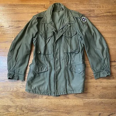 VTG US Army M-51 M-1951 M55 Field Jacket OG 107 Green M W/ Patch • $55