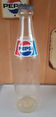 Vintage GIANT Pepsi Cola Plastic Soda Bottle Advertising Coin Bank - 24” Tall • $59