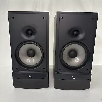 Set Of 2 Infinity RS3 Bookshelf Speakers 125W Black No Grills TESTED Free Ship • $119.99