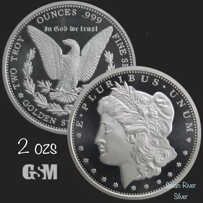 Morgan Dollar Design 2oz Silver Round • $120