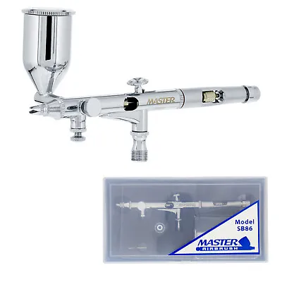 Master SB86 High Detail Control Side Feed Gravity Airbrush Set Kit Fine .2mm Tip • $49.99