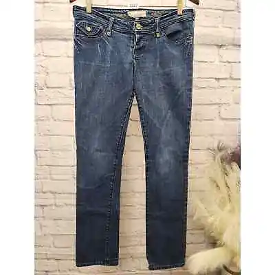 J & Company Malibu Slim Straight Jeans - Women's Size 29 Dark Wash Denim (30x32) • $5.40