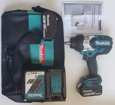 Makita 18v Brushless High‑Torque 1/2  Sq. Drive Impact Wrench Xwt08T  5AH KIT • $479.99