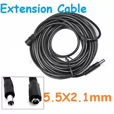£2.49 • Buy 1m-20m DC Power Supply Extension Cable For 12V 9V 5V CCTV LED Adapters 5.5X2.1mm