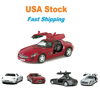 Mercedes-Benz SLS AMG Hardtop Kinsmart Diecast Model Toy Car 5'' 1:36 • $8.95