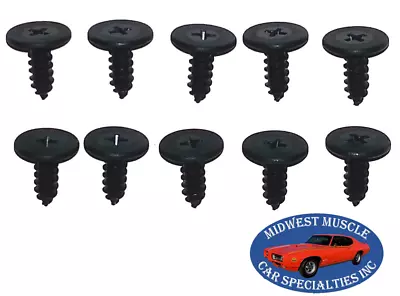 GM Chevelle GTO Camaro Nova 442 Weatherstrip Door Window Trim Rail Screws 10pcs • $10.98