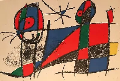 Joan Miro Original Stone Lithograph  Limited Edition Mourlot • $99