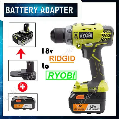$21.88 • Buy Battery Adapter For RIDGID 18V AEG Battery Convert To Ryobi 18V Tools