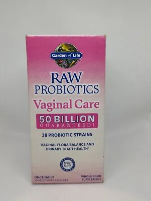 $19.99 • Buy Garden Of Life RAW Probiotics Vaginal Care 30 Veggie Caps Gluten-Free, Exp 4/23