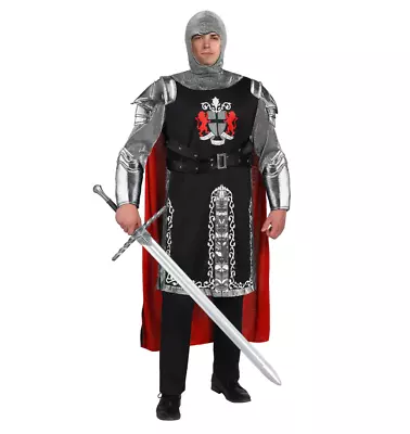 Men's Medieval Knight Costume Fancy Dress • £11.99