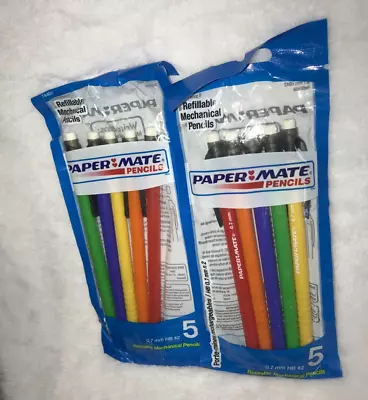 10 New Paper Mate Refillable Mechanical Pencil .7MM HB #2  Lead #74402 • $9.99