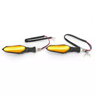 2pcs Motorcycle LED Turn Signal Lamp 12‑15V Amber Blue Light Color For Electric • $11.89