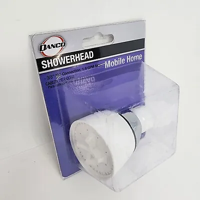 Danco Showerhead For Mobile Home 3/8 Inch IPS Connection 1.8 GPM 88185 White • $9.59