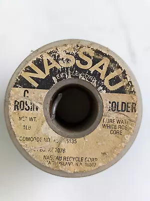 NASSAU ROSIN SOLDER Partial Roll • $25