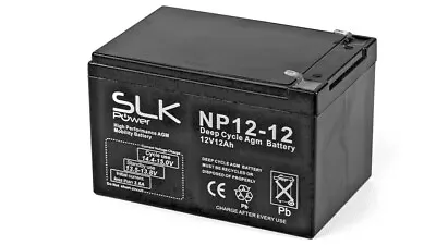 Single 12 Volt 12ah Slk Power Mobility Scooter Wheelchair Battery  • £24.93