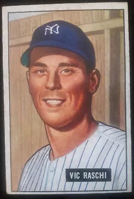 1951 Bowman 25 Vic Raschi EX • $10