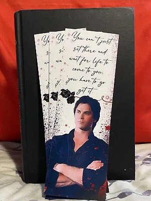 Damon Salvatore Bookmark The Vampire Diaries Bookmark TVD Art Print Poster Ian • £3.99