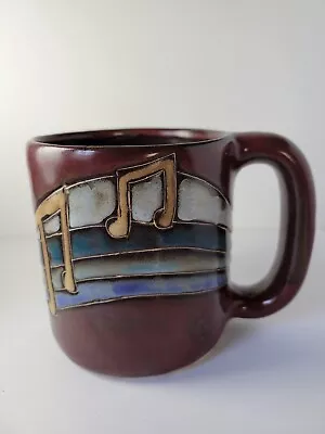 Design By Mara Mexico Pottery Mug Musical Notes • $18