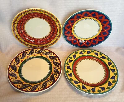 Set Of 4 Vista Alegre Salad / Lunch Plates - Made In Portugal Multi Patterns • $39.99