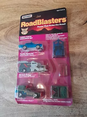 Rare Matchbox Road Blasters Squadron Set Turbo Force Turbo Special Street Eater • £60