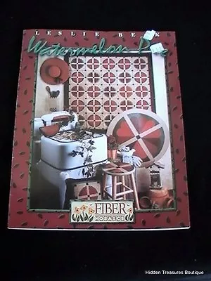 Watermelon Pie Applique Quilt Patterns Farm Fiber Mosaics Leslie Beck • $3.94