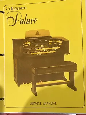 $40 • Buy Gulbransen Organ Model Palace 528 Service Manual 