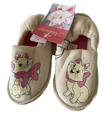 Girls Disney The Aristocats Marie Slippers House Mules Size 10-11 • £10