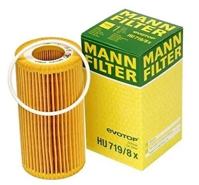 Mann Engine Oil Filter HU 719/8 X For Volvo C30 C70 S40 S60 V50 V60 XC60 XC70 • $9.75