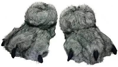 Furry Monster Soft Plush Sleepers Shoes Kids Boys & Girls By Cat & Jack M/L 3-10 • $12.99