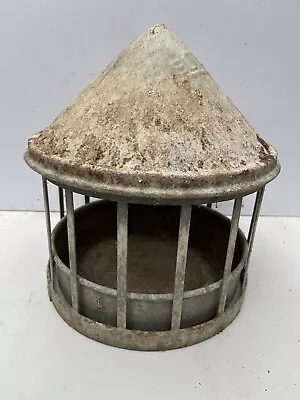 Vintage Eltex Galvanised Pigeon Chicken Poultry Water Drinker Feeder - Rare! • £8.50