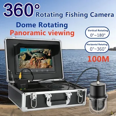 10'' 360Degree Rotate Panoramic Underwater Fishing Video Camera Fish Finder 100m • $499.95