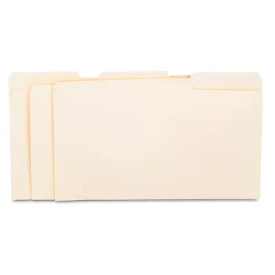 UNIVERSAL File Folders 1/3 Cut Assorted One-Ply Top Tab Legal Manila 100/Box • $19.98