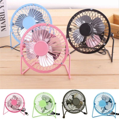 $18.56 • Buy Ultra Quiet Mini Desk Fan Portable USB Small Desk Fan For Home Office Car