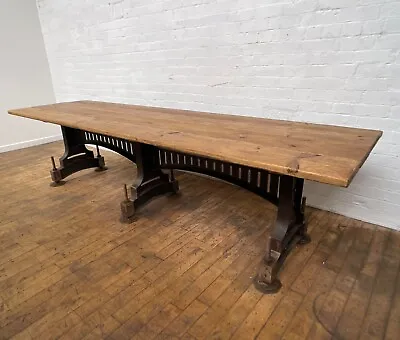 Industrial Boardroom Office Conference Meeting Room Restaurant Dining Table • £1250