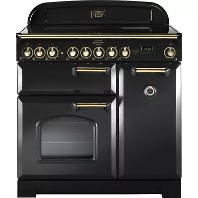 Rangemaster CDL90ECCB/B Classic Deluxe 90cm Electric Range Cooker 5 Burners A/A • £2649