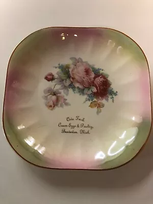 Advertising Plate~Orin Tuck - Cream Eggs & Poultry ~ Beaverton Mich ~ AD92 • $55