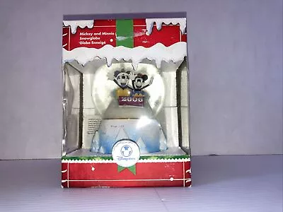 Disney Store 2006 Mickey And Minnie Christmas Snow Globe - Pre-Owned • $25