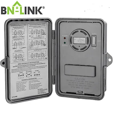BN-LINK Pool Pump Timer Outdoor Digital Timer Box Heavy Duty 7-Day Programmable • $38.99