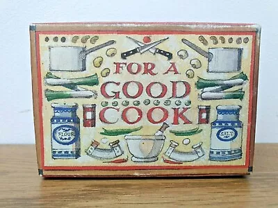 £24.99 • Buy Vintage Matthew Rice / Emma Bridgewater - Small Trinket Box - For A Good Cook 