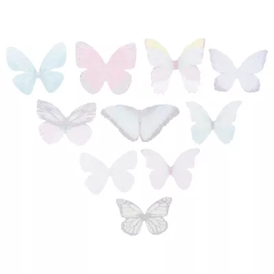 20 Pcs Wire Mesh Glitter Butterflies Fake Butterflies Craft Butterflies • £5.29