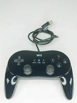 Like New Genuine Nintendo Wii Black Classic Controller Pro Remote Professional • $34.90