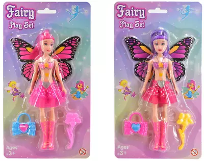 Kandytoys Fairy Playset - Ty0006 Magical Dolls Flying Wings Toy Sparkle • £5.99