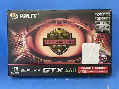 Palit GeForce GTX460 768 MB 192-bit GDDR5 PCI Express 2.0 X16 HDCP Ready SLI Sup • $219.99