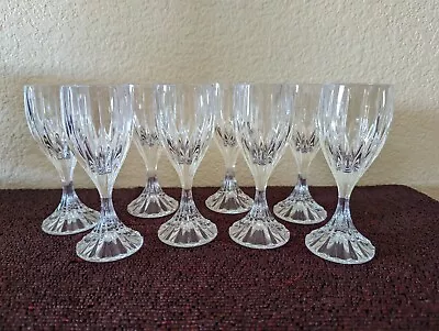 Set Of 8 Mikasa Park Lane Cordials 2oz 5 Inches Tall Large Shot Size • $54.99