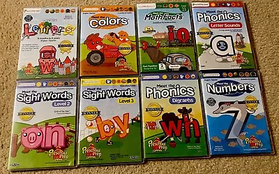 Lot Of 8 MEET THE Series Preschool DVDs Shapes Letters Numbers Colors Words • $24