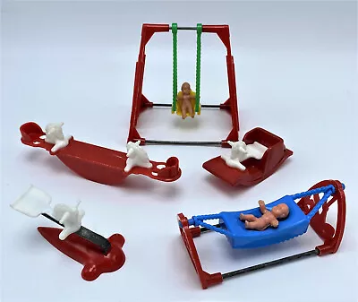 Acme Dollhouse Toy Set - Tommy Horse Swing Set Hammock Rocking Horse Seesaw • $19.50