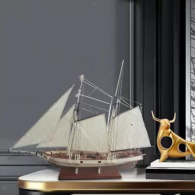 1/70 Wooden Sailing Boat Ship Sailboat Wood Model Building Kits Vintage Style • $31.54